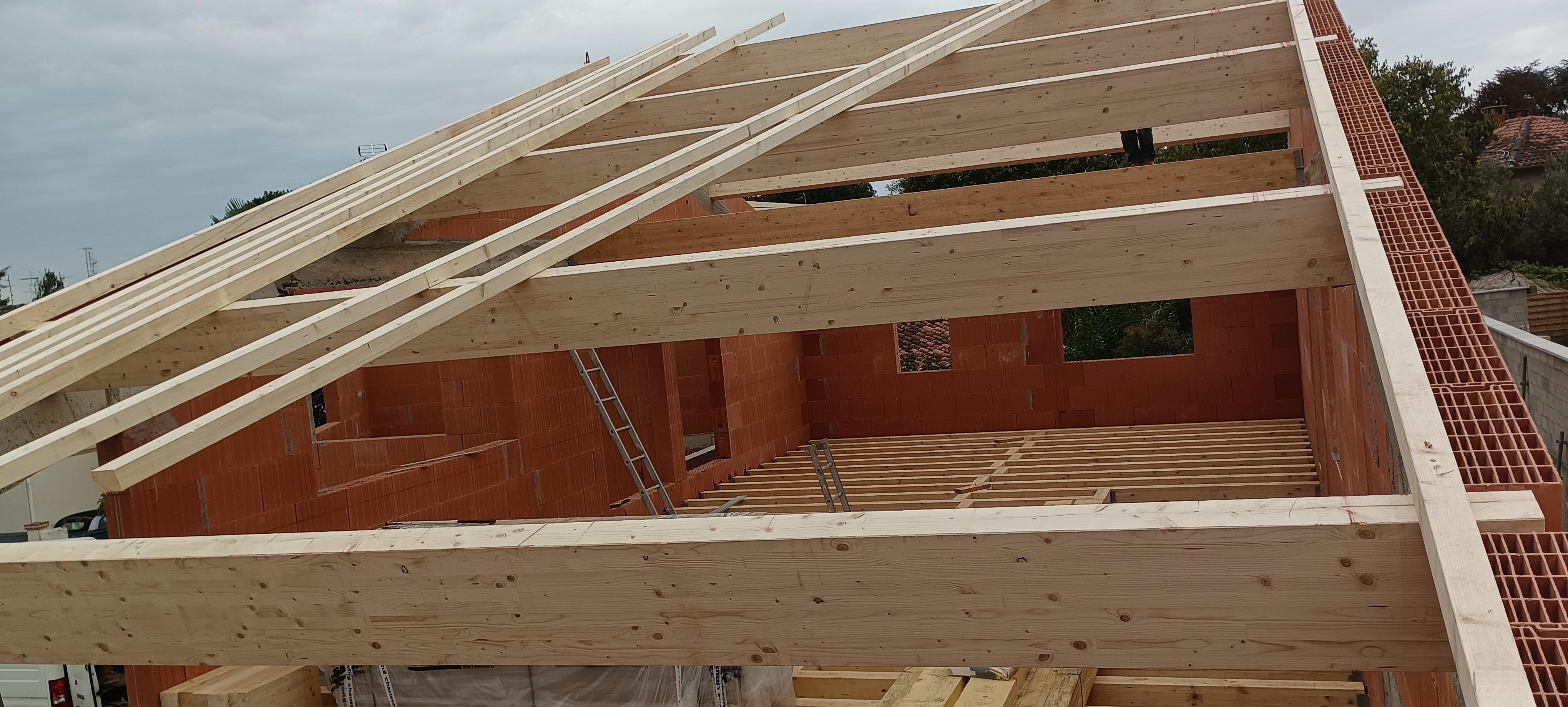 Toiture en tuiles canal